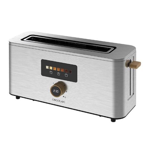Εικόνα της Φρυγανιέρα Cecotec Touch&Toast Extra 1000W Inox CEC-04845