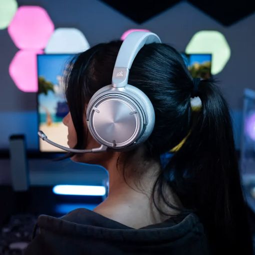 Εικόνα της Headset Corsair Virtuoso Max RGB Wireless Dolby Atmos Silver CA-9011373-WW
