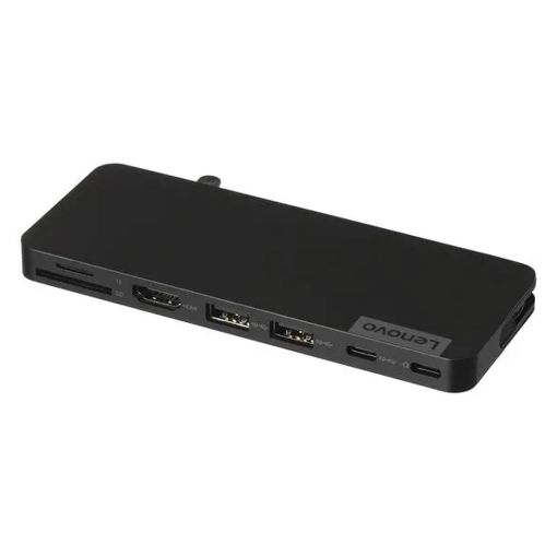 Εικόνα της Lenovo Slim Travel Dock USB-C Eclipse Black 4X11N40212