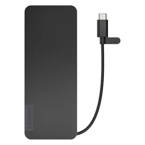 Εικόνα της Lenovo Slim Travel Dock USB-C Eclipse Black 4X11N40212