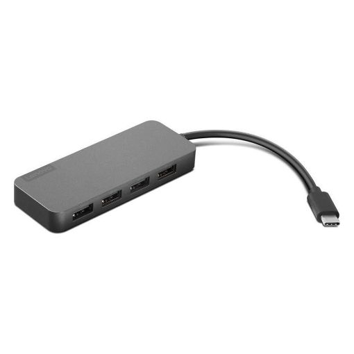 Εικόνα της USB Hub Lenovo USB-C to 4 Port USB-A Iron Gray 4X90X21427