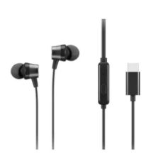 Εικόνα της Headphones Lenovo Wired USB-C Black 4XD1J77351