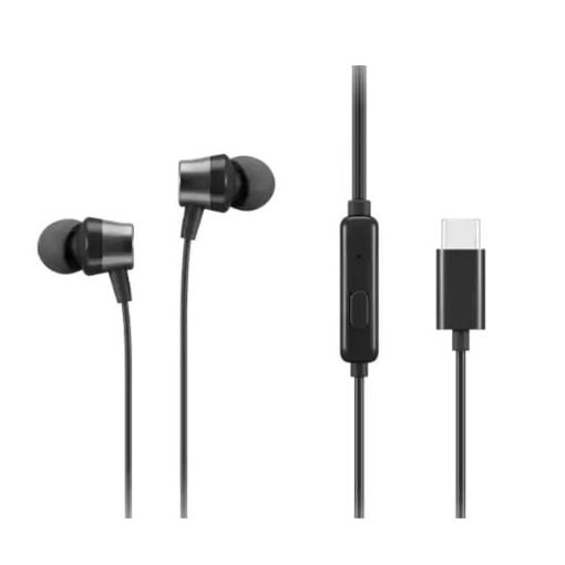Εικόνα της Headphones Lenovo Wired USB-C Black 4XD1J77351