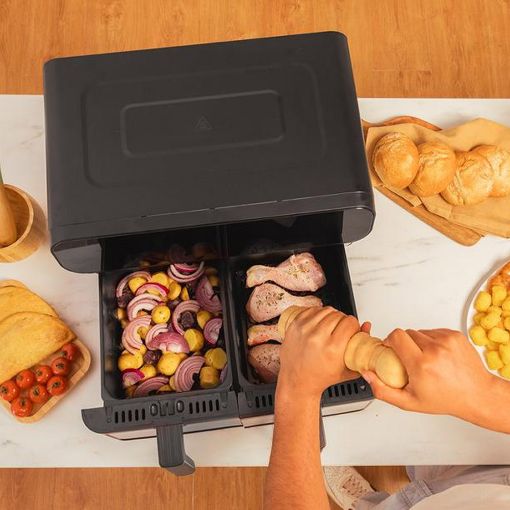 Εικόνα της Φριτέζα Αέρος Cecotec Cecofry Advance 9000 Διπλή 9Lt 2800W Black CEC-03490