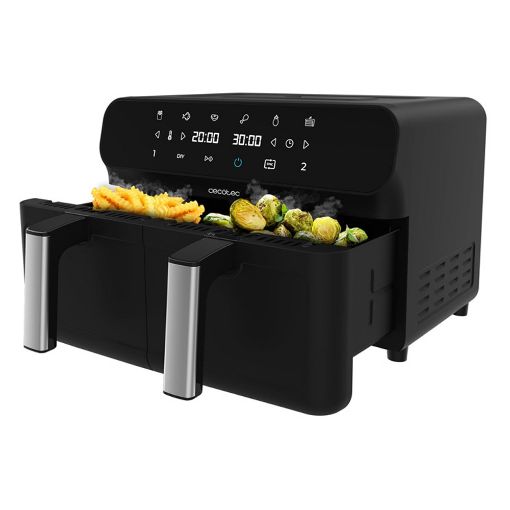 Εικόνα της Φριτέζα Αέρος Cecotec Cecofry Advance 9000 Διπλή 9Lt 2800W Black CEC-03490