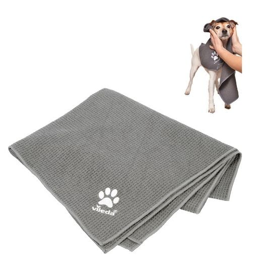 Εικόνα της Πετσέτα Κατοικίδιων Vileda Pet Pro Microfibre M 45x70 cm Γκρι 172650