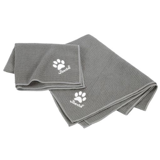 Εικόνα της Πετσέτα Κατοικίδιων Vileda Pet Pro Microfibre M 45x70 cm Γκρι 172650