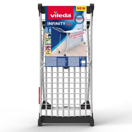 Εικόνα της Επιδαπέδια Aπλωστρα Vileda Infinity Flex Πτυσσόμενη 21-30m 168894