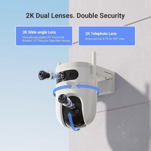 Εικόνα της Outdoor IP Camera Ezviz H9c 2K Dual-Lens Pan/Tilt Wireless