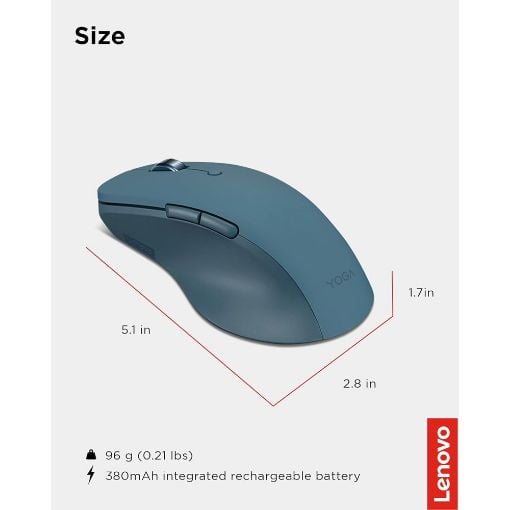 Εικόνα της Ποντίκι Lenovo Yoga Pro Mouse Wireless Tidal Teal GY51P14335