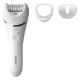 Εικόνα της Σετ Αποτρίχωσης Philips Epilator Series 8000 Επαναφορτιζόμενο White BRE700/00