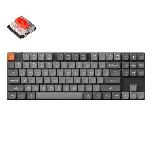 Εικόνα της Πληκτρολόγιο Keychron K1 Max QMK/VIA TKL Wireless RGB Hot-Swappable Red Switches (US) K1M-H1