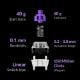 Εικόνα της Πληκτρολόγιο Keychron Q1 HE QMK 75% Wireless Magnetic Purple Switches (US) Carbon Black Q1H-M1