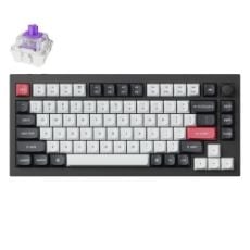 Εικόνα της Πληκτρολόγιο Keychron Q1 HE QMK 75% Wireless Magnetic Purple Switches (US) Carbon Black Q1H-M1