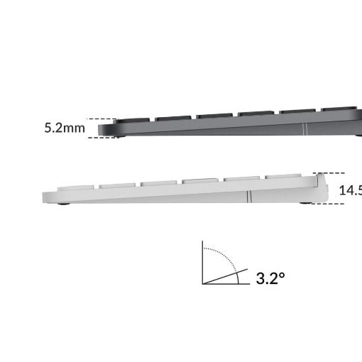Εικόνα της Πληκτρολόγιο Keychron B6 Pro ZMK Full Ultraslim Wireless (US) Space Gray B6P-K1