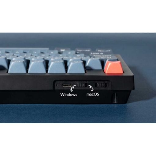 Εικόνα της Πληκτρολόγιο Keychron V5 Max QMK/VIA 96% Wireless Red Switches (US) Carbon Black V5M-D1