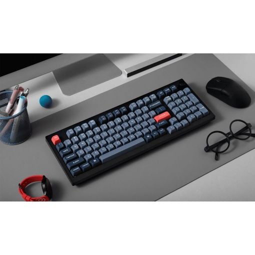 Εικόνα της Πληκτρολόγιο Keychron V5 Max QMK/VIA 96% Wireless Red Switches (US) Carbon Black V5M-D1