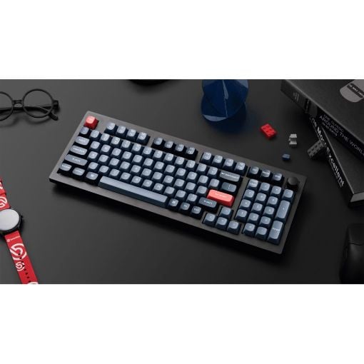 Εικόνα της Πληκτρολόγιο Keychron V5 Max QMK/VIA 96% Wireless Red Switches (US) Carbon Black V5M-D1