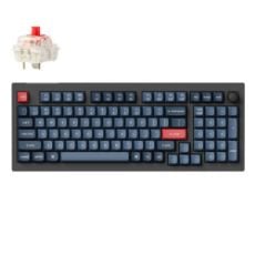 Εικόνα της Πληκτρολόγιο Keychron V5 Max QMK/VIA 96% Wireless Red Switches (US) Carbon Black V5M-D1