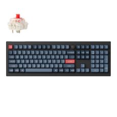 Εικόνα της Πληκτρολόγιο Keychron V6 Max QMK/VIA Full Wireless Red Switches (US) Carbon Black V6M-D1