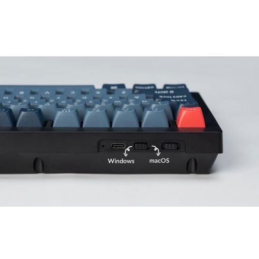 Εικόνα της Πληκτρολόγιο Keychron V6 Max QMK/VIA Full Wireless Brown Switches (US) Carbon Black V6M-D3