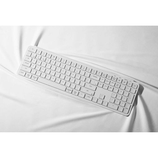 Εικόνα της Πληκτρολόγιο Keychron B6 Pro ZMK Full Ultraslim Wireless (US) Ivory White B6P-K8
