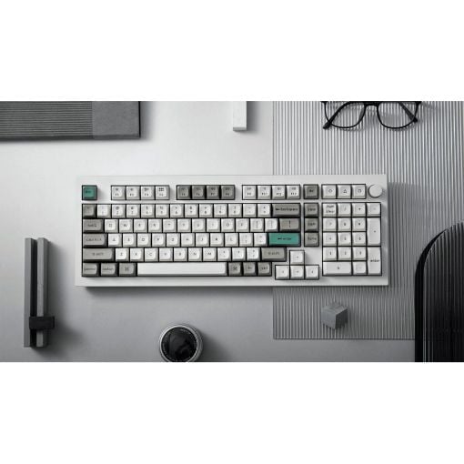 Εικόνα της Πληκτρολόγιο Keychron Q5 Max QMK/VIA 96% Wireless Red Switches (US) Shell White Q5M-P1