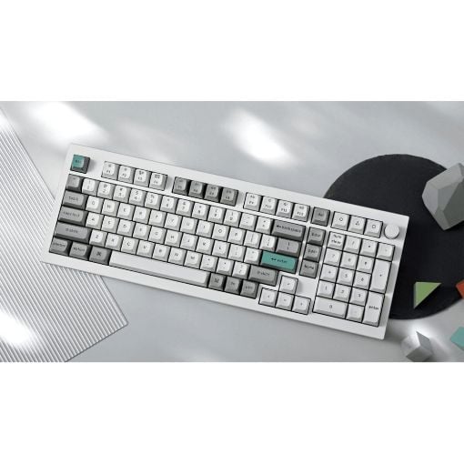 Εικόνα της Πληκτρολόγιο Keychron Q5 Max QMK/VIA 96% Wireless Red Switches (US) Shell White Q5M-P1