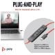 Εικόνα της Headset Poly Blackwire 3220 Stereo USB-C + USB-C/A Adapter (Bulk) Black 8X2J9A6