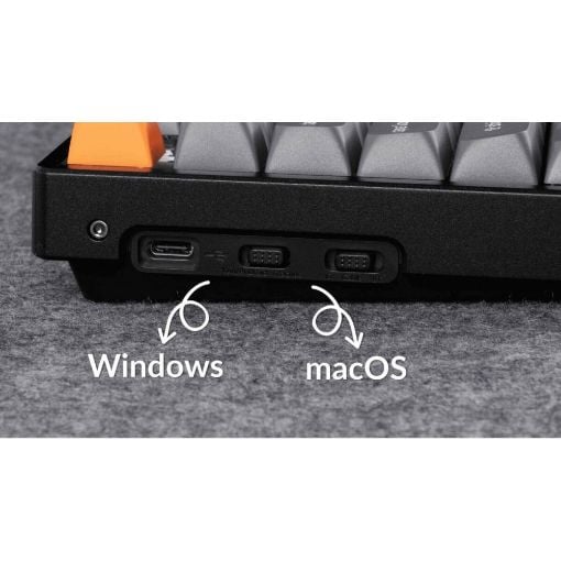 Εικόνα της Πληκτρολόγιο Keychron K8 Max QMK TKL Wireless RGB Banana Switches (US) K8M-B4