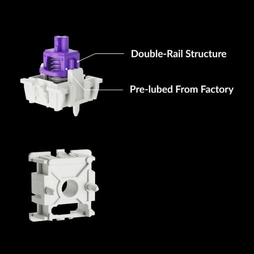 Εικόνα της Πληκτρολόγιο Keychron Q5 HE QMK 96% Wireless Magnetic Purple Switches (US) Carbon Black Q5H-M1
