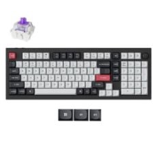 Εικόνα της Πληκτρολόγιο Keychron Q5 HE QMK 96% Wireless Magnetic Purple Switches (US) Carbon Black Q5H-M1