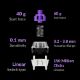 Εικόνα της Πληκτρολόγιο Keychron Q3 HE QMK TKL Wireless Magnetic Purple Switches (US) Carbon Black Q3H-M1