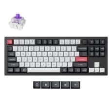 Εικόνα της Πληκτρολόγιο Keychron Q3 HE QMK TKL Wireless Magnetic Purple Switches (US) Carbon Black Q3H-M1
