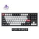 Εικόνα της Πληκτρολόγιο Keychron Q3 HE QMK TKL Wireless Magnetic Purple Switches (US) Carbon Black Q3H-M1