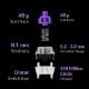 Εικόνα της Πληκτρολόγιο Keychron K2 HE 75% Wireless Magnetic Purple Switches (US) Standard Version K2H-J1