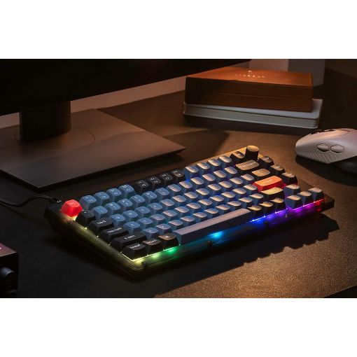 Εικόνα της Keychron V1 Max QMK/VIA 75% Wireless Banana Switches (US) Carbon Black V1M-D4