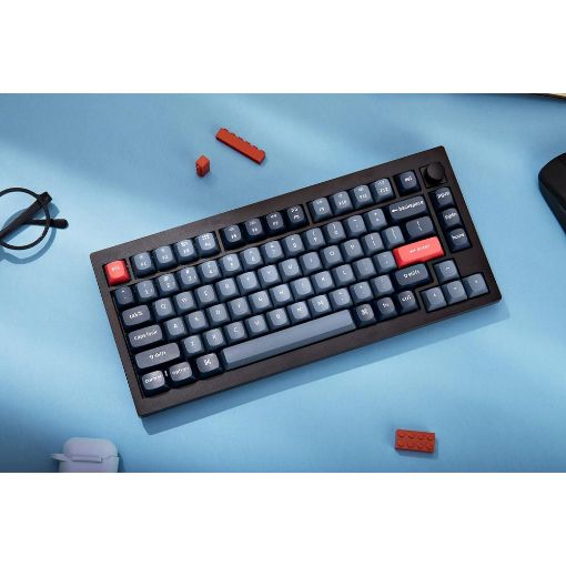 Εικόνα της Keychron V1 Max QMK/VIA 75% Wireless Banana Switches (US) Carbon Black V1M-D4