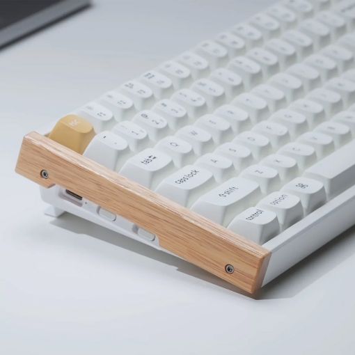 Εικόνα της Πληκτρολόγιο Keychron K2 HE 75% Wireless Magnetic Purple Switches (US) Special Wood Edition White K2H-Q1
