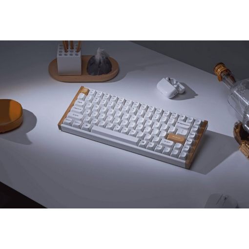 Εικόνα της Πληκτρολόγιο Keychron K2 HE 75% Wireless Magnetic Purple Switches (US) Special Wood Edition White K2H-Q1