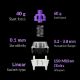 Εικόνα της Πληκτρολόγιο Keychron K2 HE 75% Wireless Magnetic Purple Switches (US) Special Wood Edition White K2H-Q1