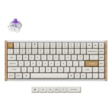 Εικόνα της Πληκτρολόγιο Keychron K2 HE 75% Wireless Magnetic Purple Switches (US) Special Wood Edition White K2H-Q1