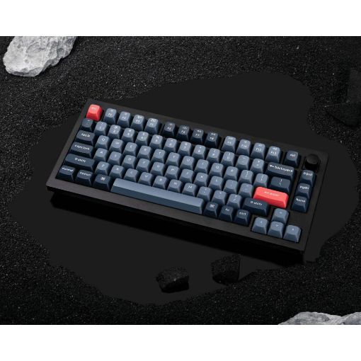 Εικόνα της Keychron V1 Max QMK/VIA 75% Wireless Brown Switches (US) Carbon Black V1M-D3