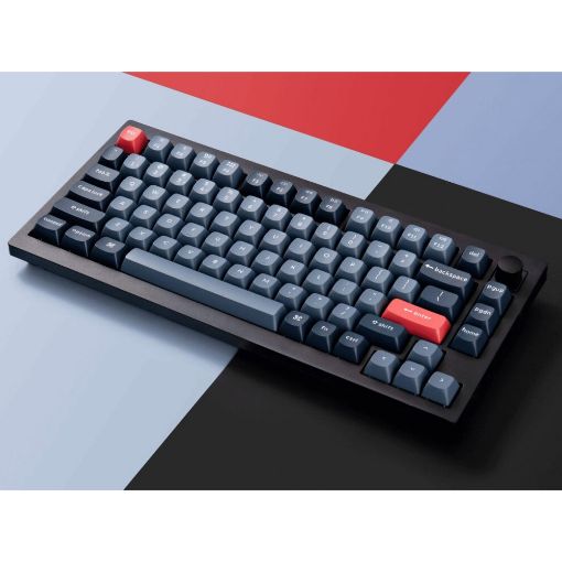 Εικόνα της Keychron V1 Max QMK/VIA 75% Wireless Brown Switches (US) Carbon Black V1M-D3