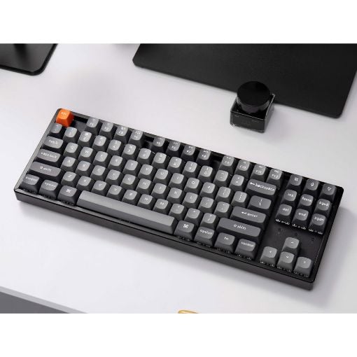 Εικόνα της Πληκτρολόγιο Keychron K8 Max QMK TKL Wireless RGB Hot-Swappable Aluminum Red Switches (US) K8M-J1