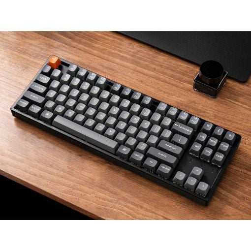 Εικόνα της Πληκτρολόγιο Keychron K8 Max QMK TKL Wireless RGB Hot-Swappable Aluminum Red Switches (US) K8M-J1