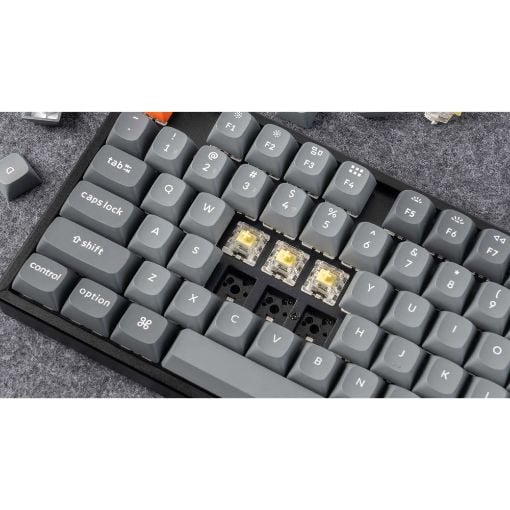 Εικόνα της Πληκτρολόγιο Keychron K8 Max QMK TKL Wireless RGB Hot-Swappable Aluminum Red Switches (US) K8M-J1