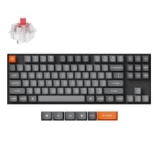 Εικόνα της Πληκτρολόγιο Keychron K8 Max QMK TKL Wireless RGB Hot-Swappable Aluminum Red Switches (US) K8M-J1
