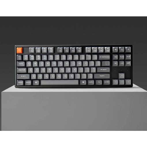 Εικόνα της Πληκτρολόγιο Keychron K8 Max QMK TKL Wireless RGB Hot-Swappable Aluminum Brown Switches (US) K8M-J3