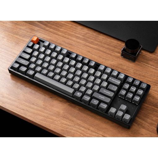 Εικόνα της Πληκτρολόγιο Keychron K8 Max QMK TKL Wireless RGB Hot-Swappable Aluminum Brown Switches (US) K8M-J3